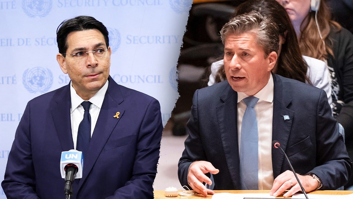 The Israeli ambassador and the United Nations official