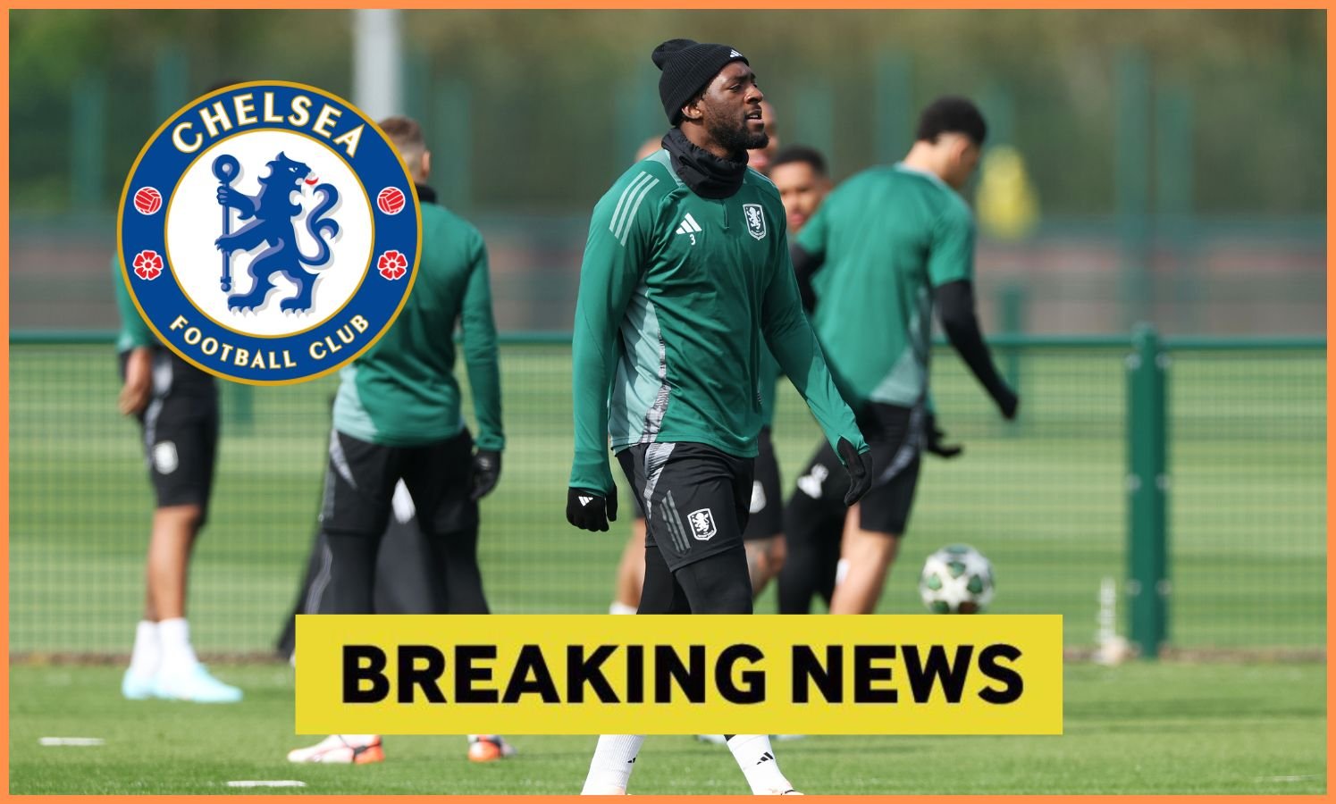 Axel Desassi in Chelsea training