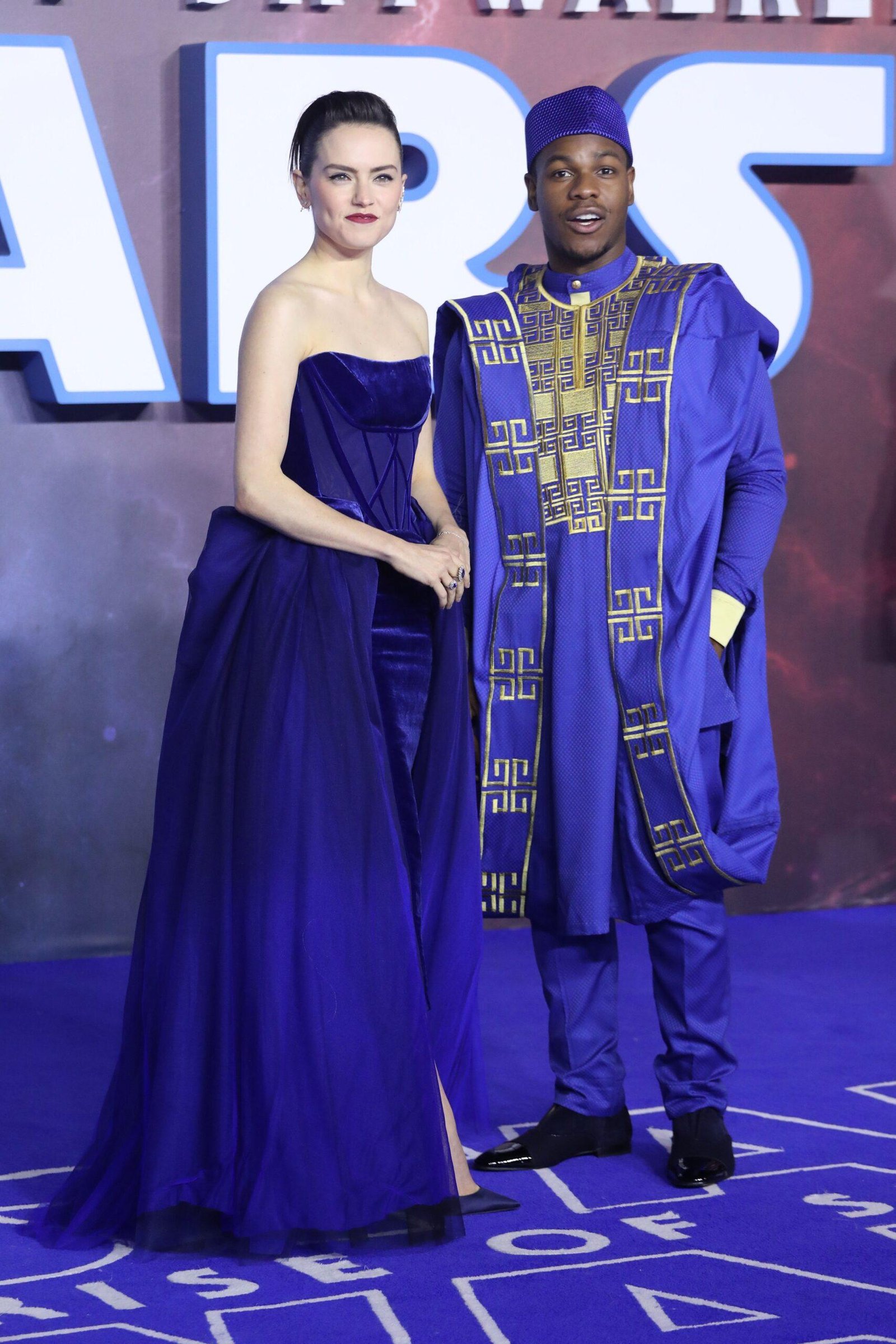 Desi Ridley and John Bwiga gathered in the premiere of the stars war