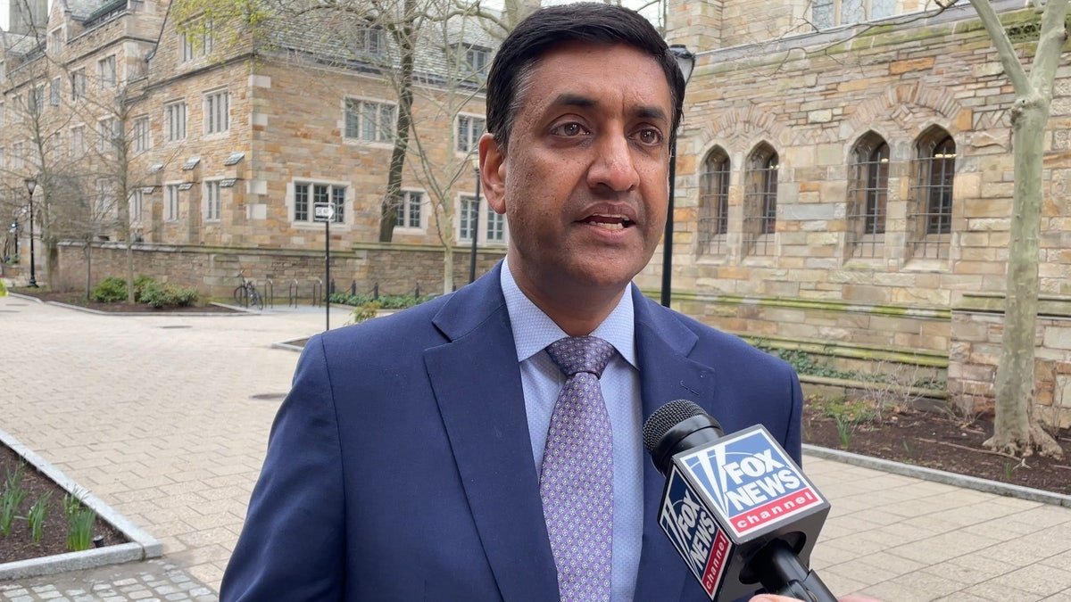 Democratic Deputy Ro Khanna from California was interviewed by Fox News Digital at Yale University on April 15, 2025 in New Haven, Connecticut.