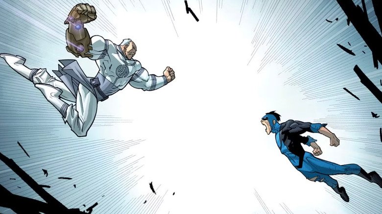 The invincible comic book, the unavoidable conquest and airline on each other
