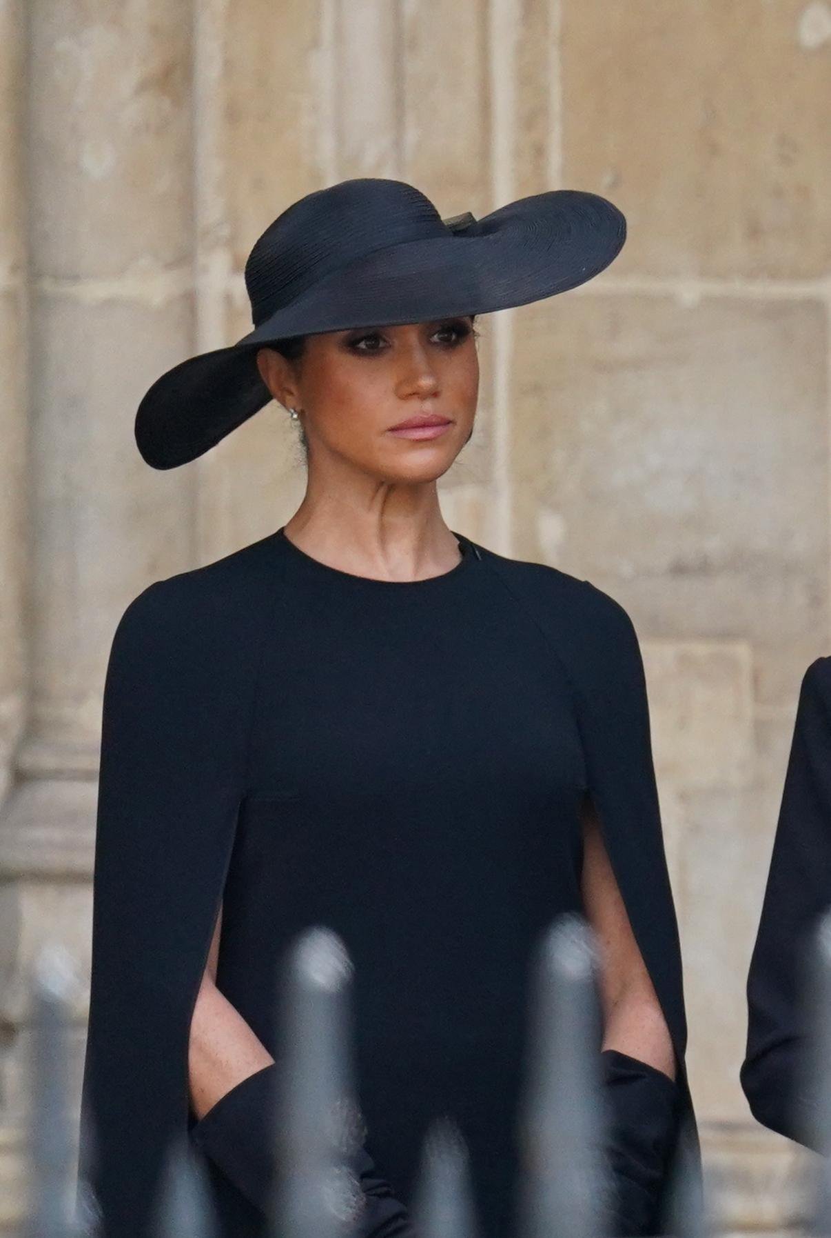 Megan Markle at the funeral of Queen Elizabeth II