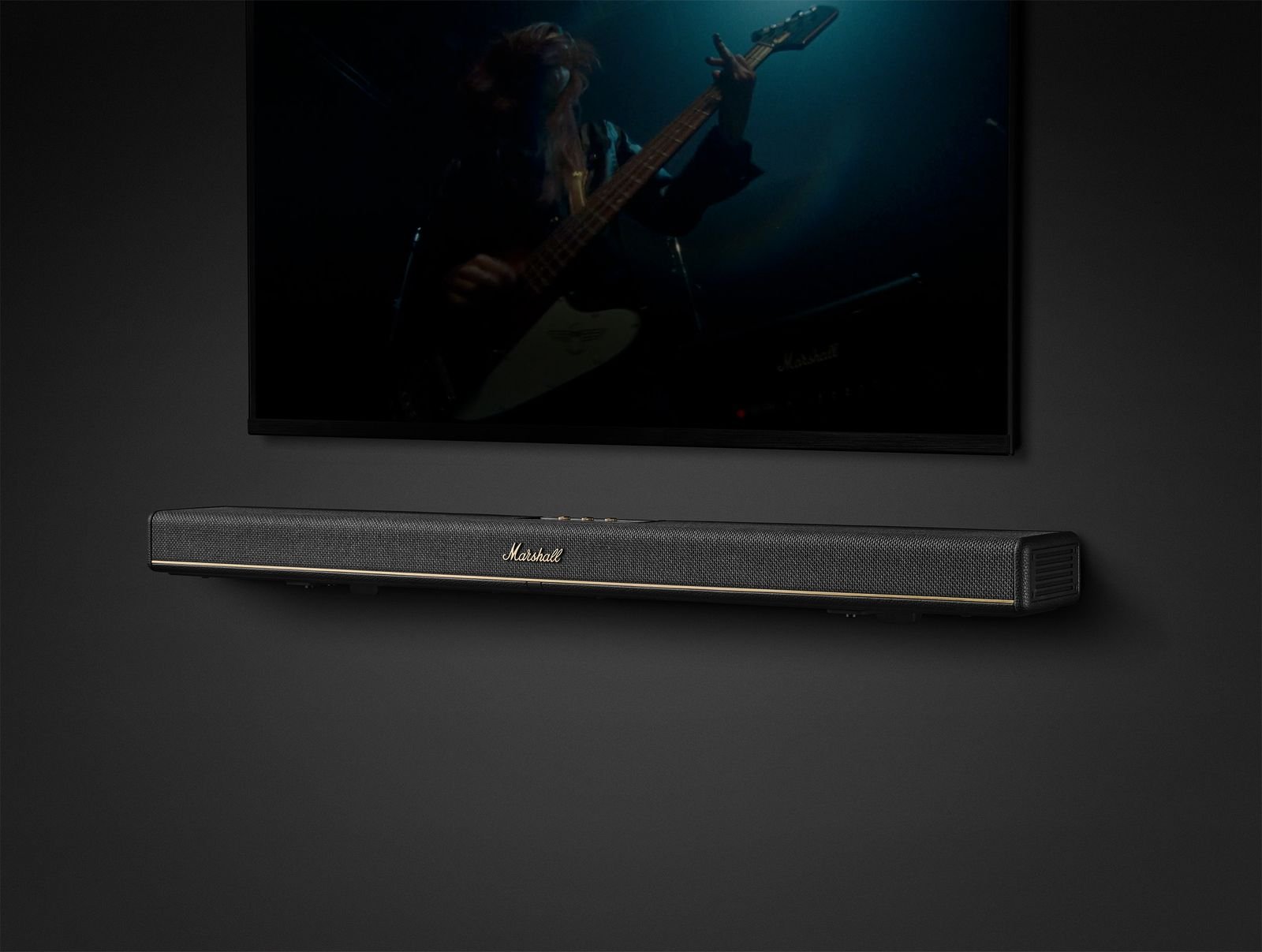 The image may have computers, electronics, music screen and television screen