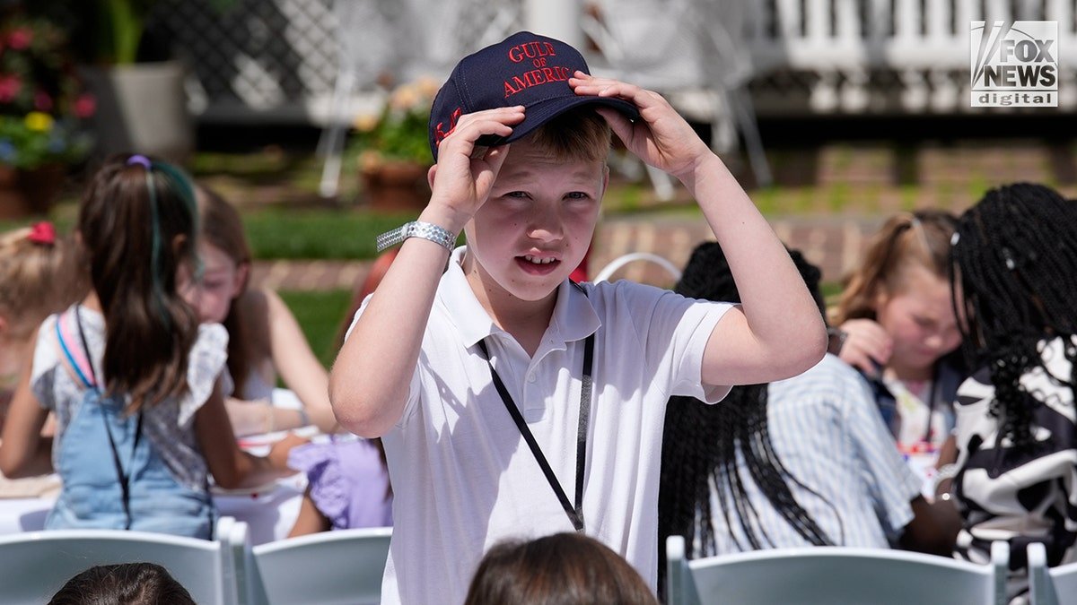 Children in the White House park for an event hosted.