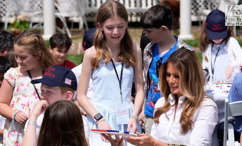 1747766516 Melania Trump welcomes children to White House for Take Our.jpg