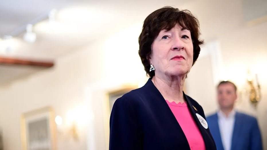 Senator Susan Collins, R -Men, addresses the press in Washington Krossing, on November 6, 2022, in Washington Krossing, Pennsylvania.