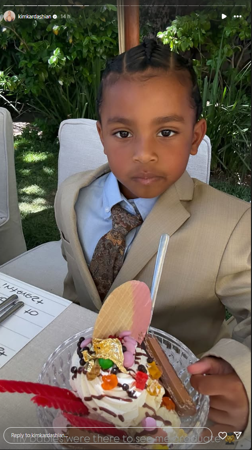 Kim Kardashian's son, Psalm, in graduating from the law program