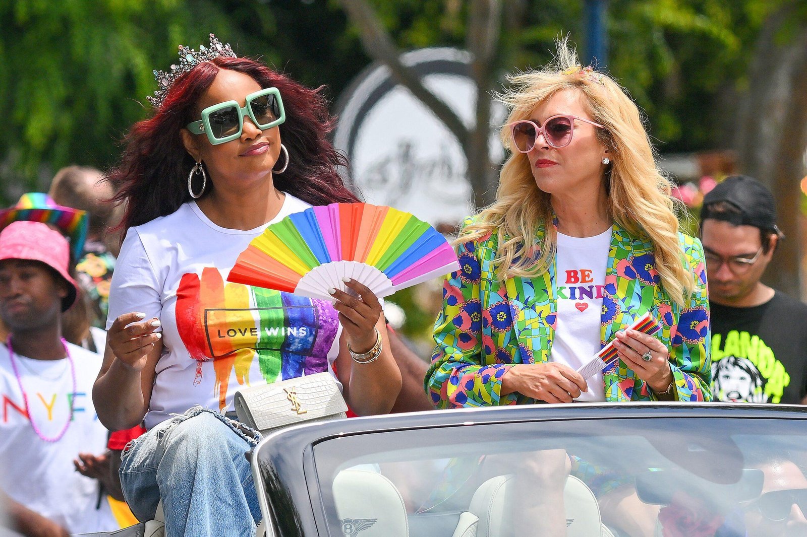 Garcelle Beauvais and Sutton Stace during the PRIDE event.
