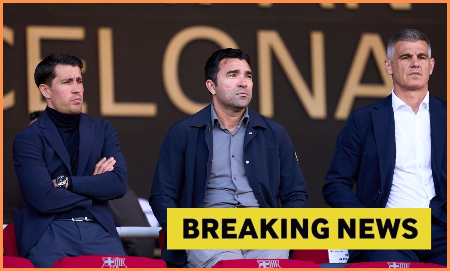 Barcelona director Dio, in addition to a banner 