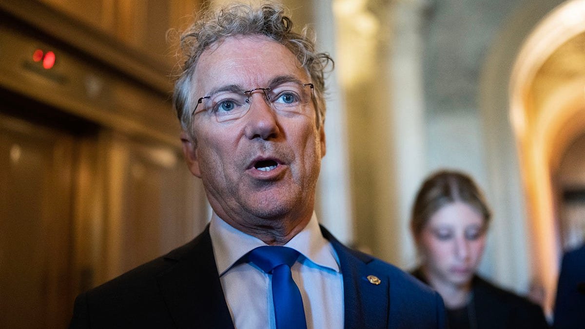 Rand Paul speaks to correspondents in Capitol