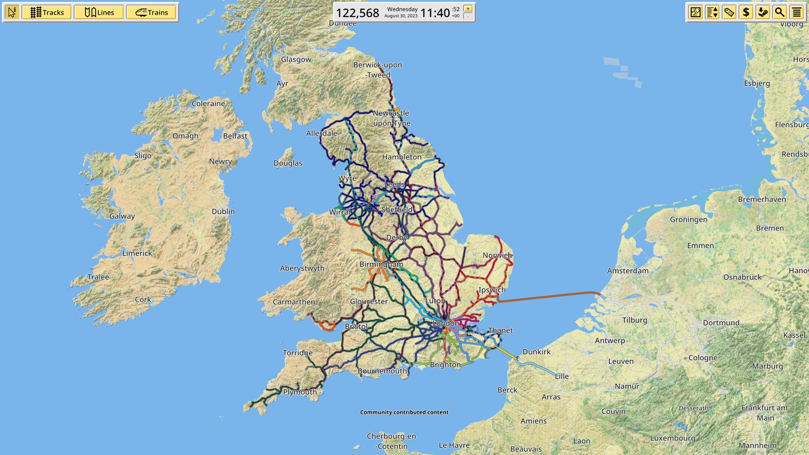 A screenshot of Nimby Rails.