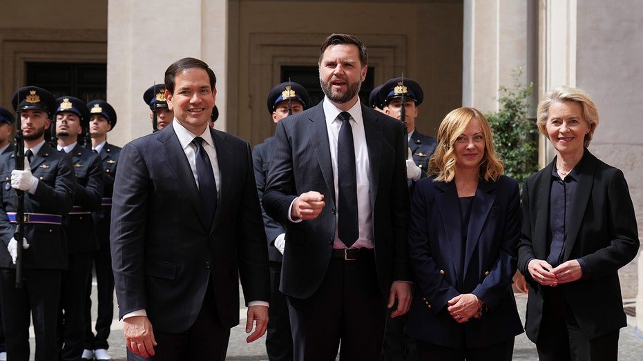The meeting of Rubio, Fans, Meloni and Von der Lin in Rome