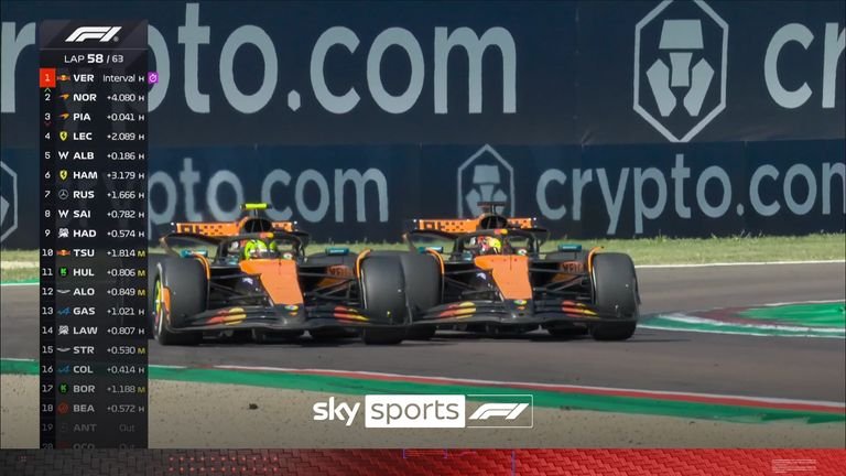 Lando Norris only gets his teammate Oscar Bayastiri to occupy the second place during the Grand Prix from Emilia Romania.