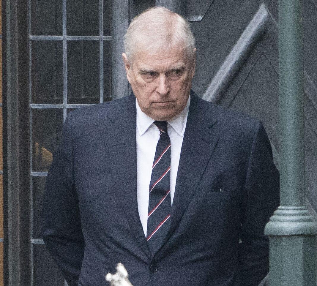Prince Andrew at Prince Philippe service