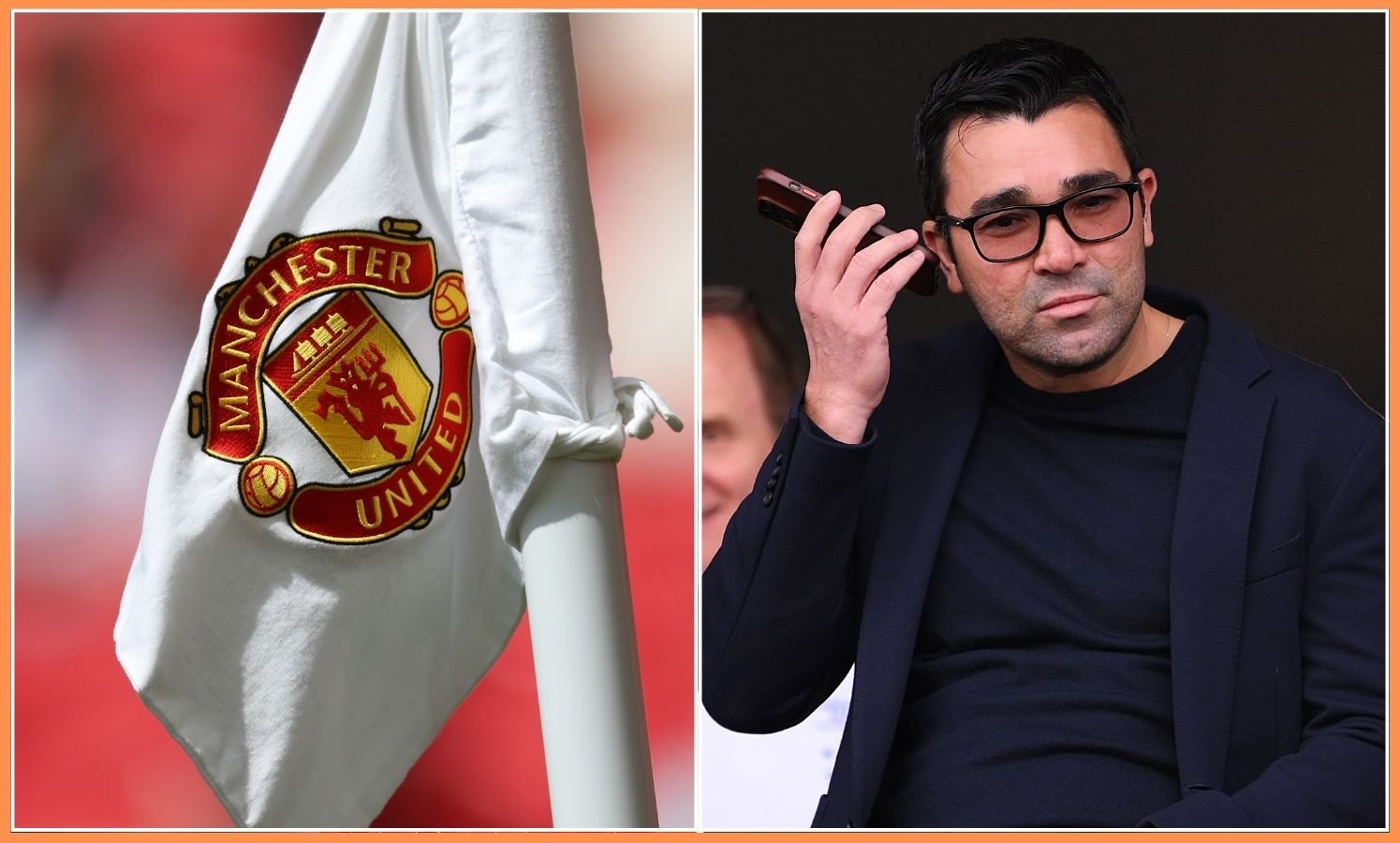 Manchester United Corni Lille and Barcelona director Deco on the phone
