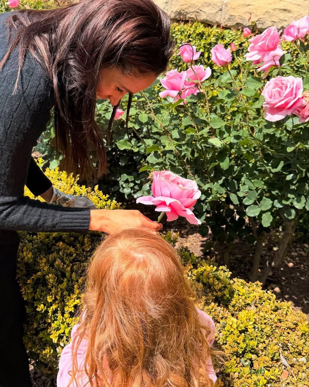 Megan Markle and Princess Lelpipe tend to garden