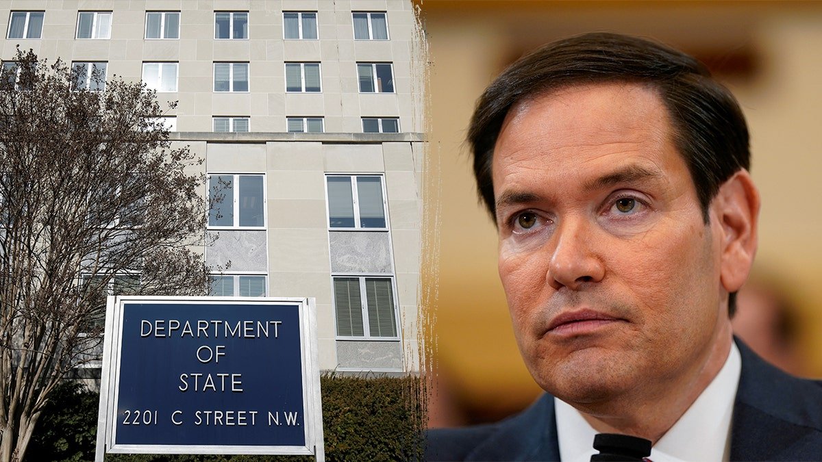 State Department sign; Marco Rubio