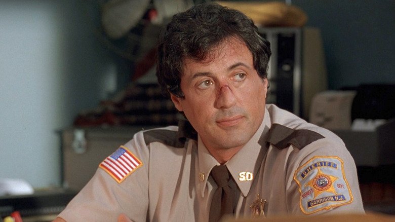 Sherif Silveter Stallone Fredennnn looks at the side while sitting on his office in Cope Land