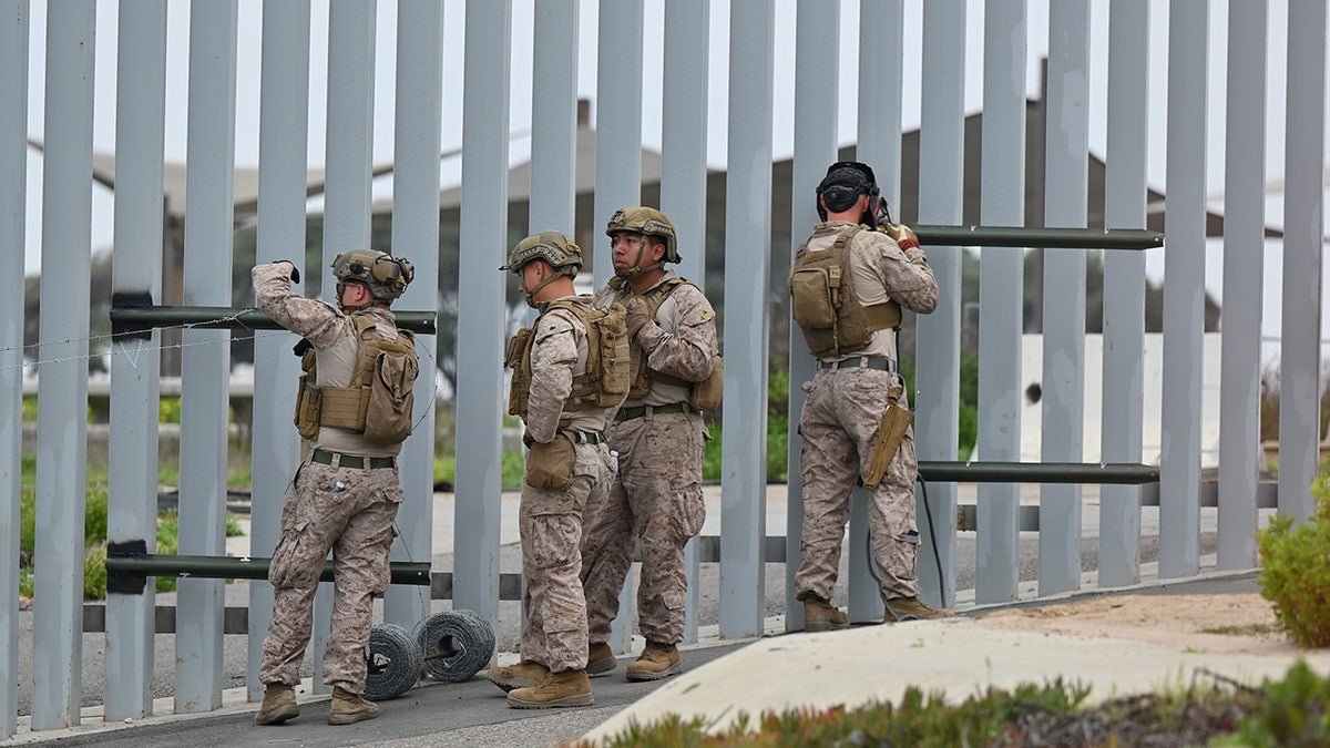 Marine Infantry in the border wall