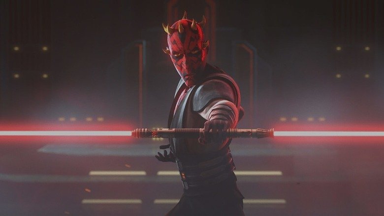 MAUL extends its double host at The Star Wars: The Clone Wars Episode the Phantom apprentice