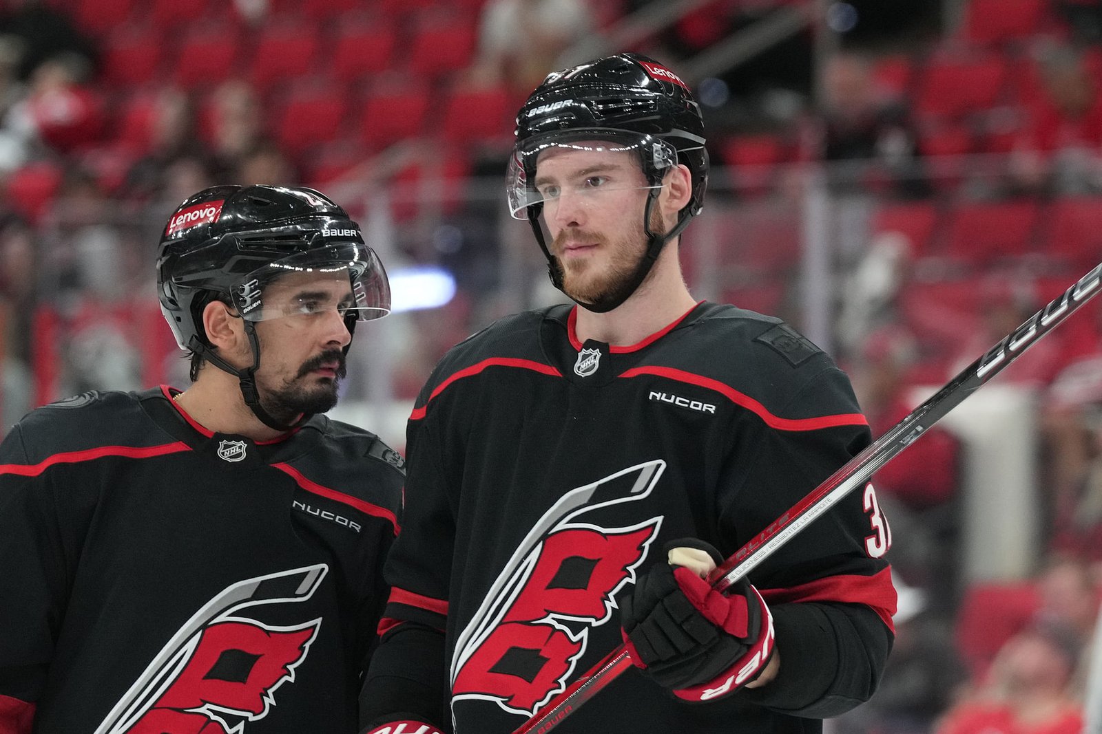 Svechnikov was burned on multiple occasions in game 2 - Source: Imagn