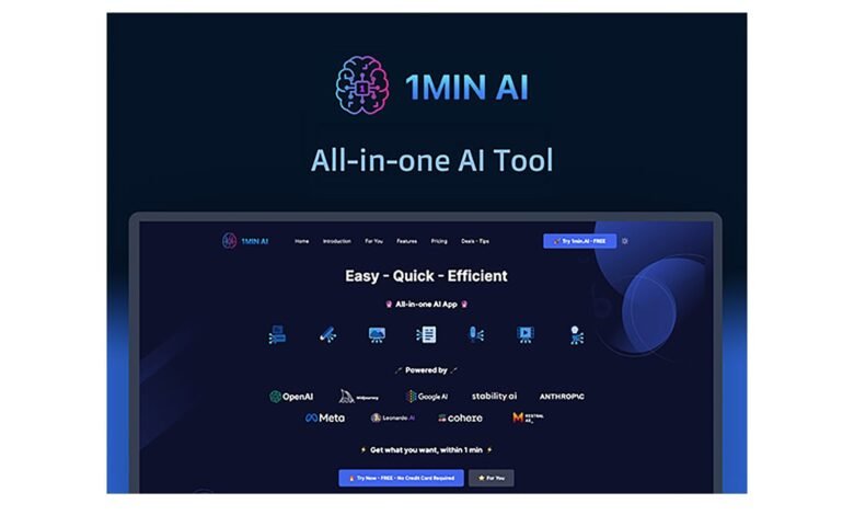 All in One AI Platform 1minAI Is Now Almost Free Get Lifetime.jpg