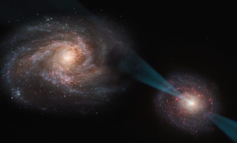 Astronomers Intrigued by Galaxy Blasting Its Neighbor With Giant Energy.jpg