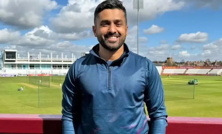 Karun Nair reacts after being named in Indias Test squad.webp.webp
