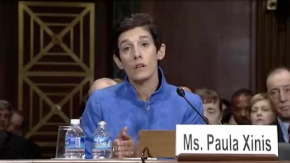 Paula Shinis witnesses before the Senate