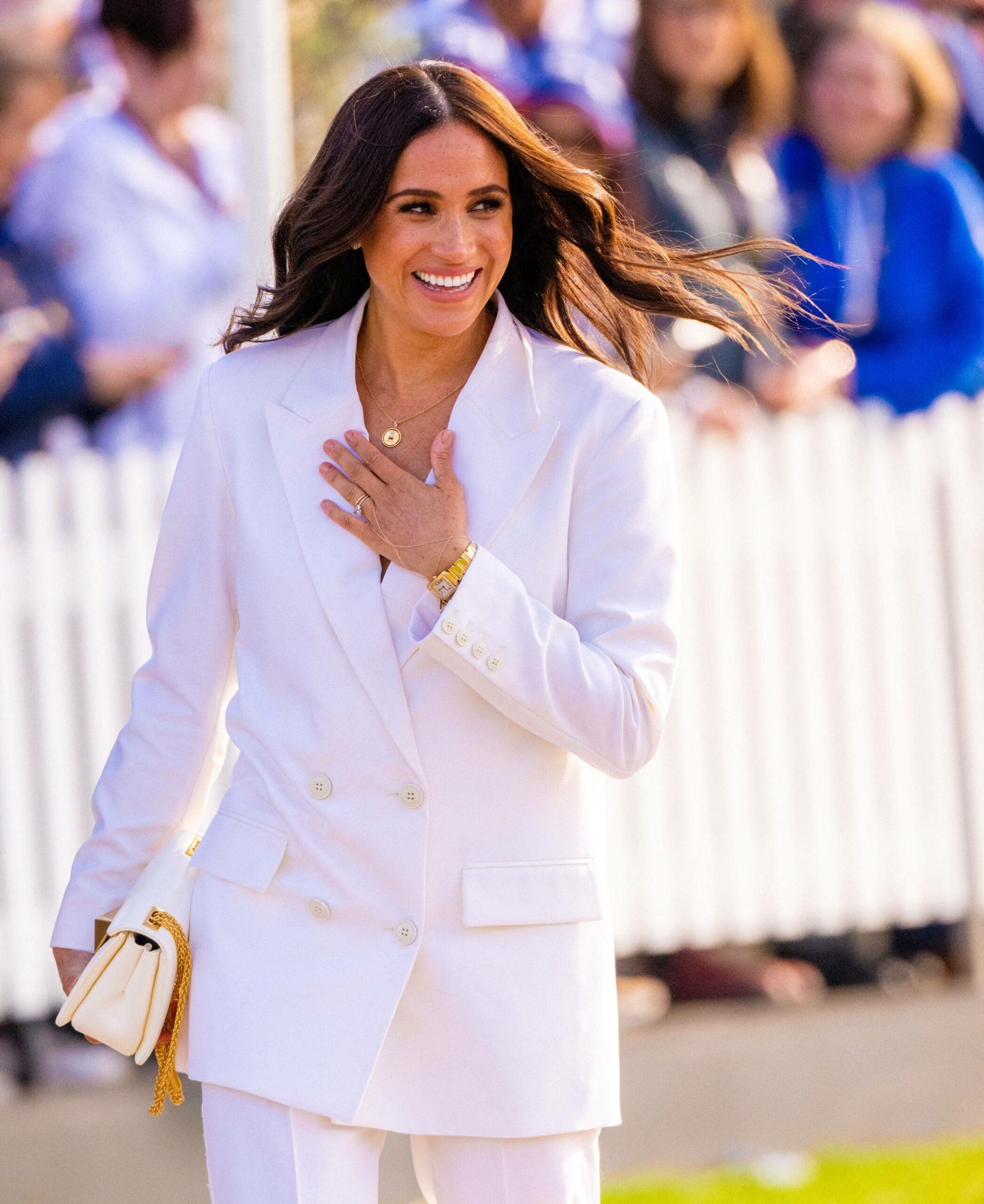 Megan Markle's image smiles