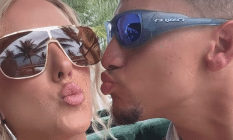 Patrick Mahomes Brittany Mahomes PDA at Miami F1 Race.png