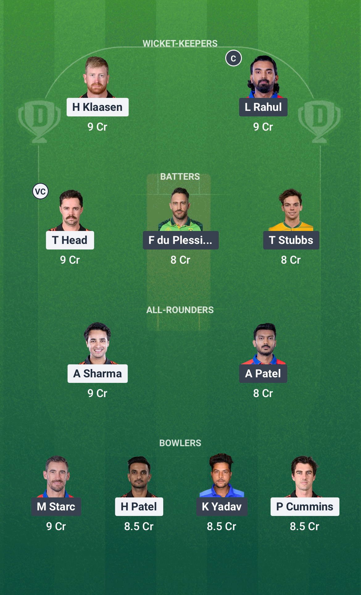 IMG 1856 SRH VS DC DREAM11 Fad Fate