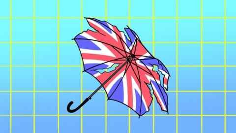 A clarification drawing of Jack Uni's umbrella