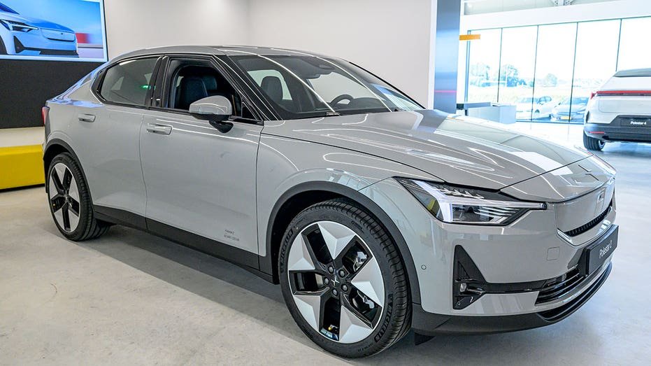 Zwolle, Netherlands - September 20: Polestar 2, the full Liftback Care Electric, consisting of 5 doors displayed in the new Polestar Space agent on September 20, 2024 in Zwolle, the Netherlands. Polestar is a Volvo Cars electric car manufacturer. (Photography Sjoerd Van Der Wal/Getty Images)