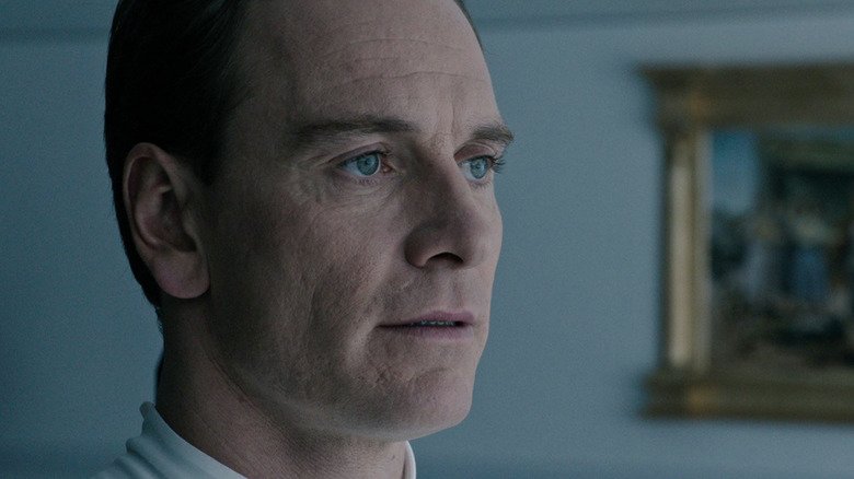 Walter stares forward empty in a foreigner: the covenant
