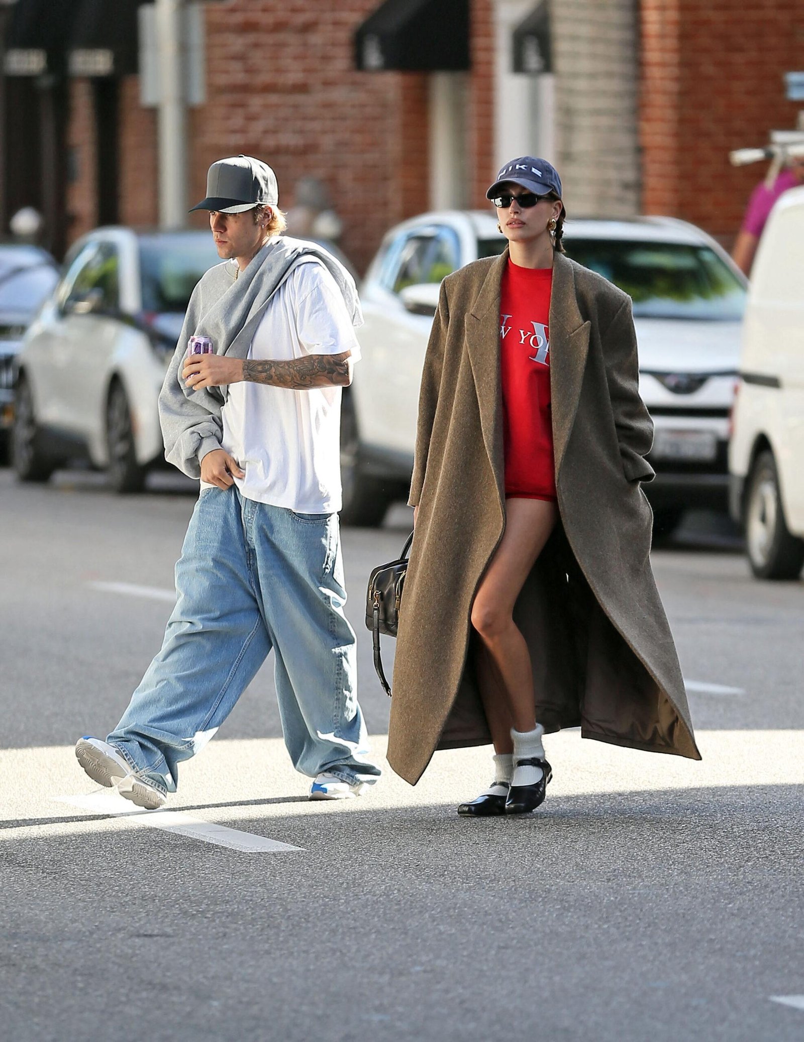 Justin and Hayley Bieber were seen shopping in Beverly Hills