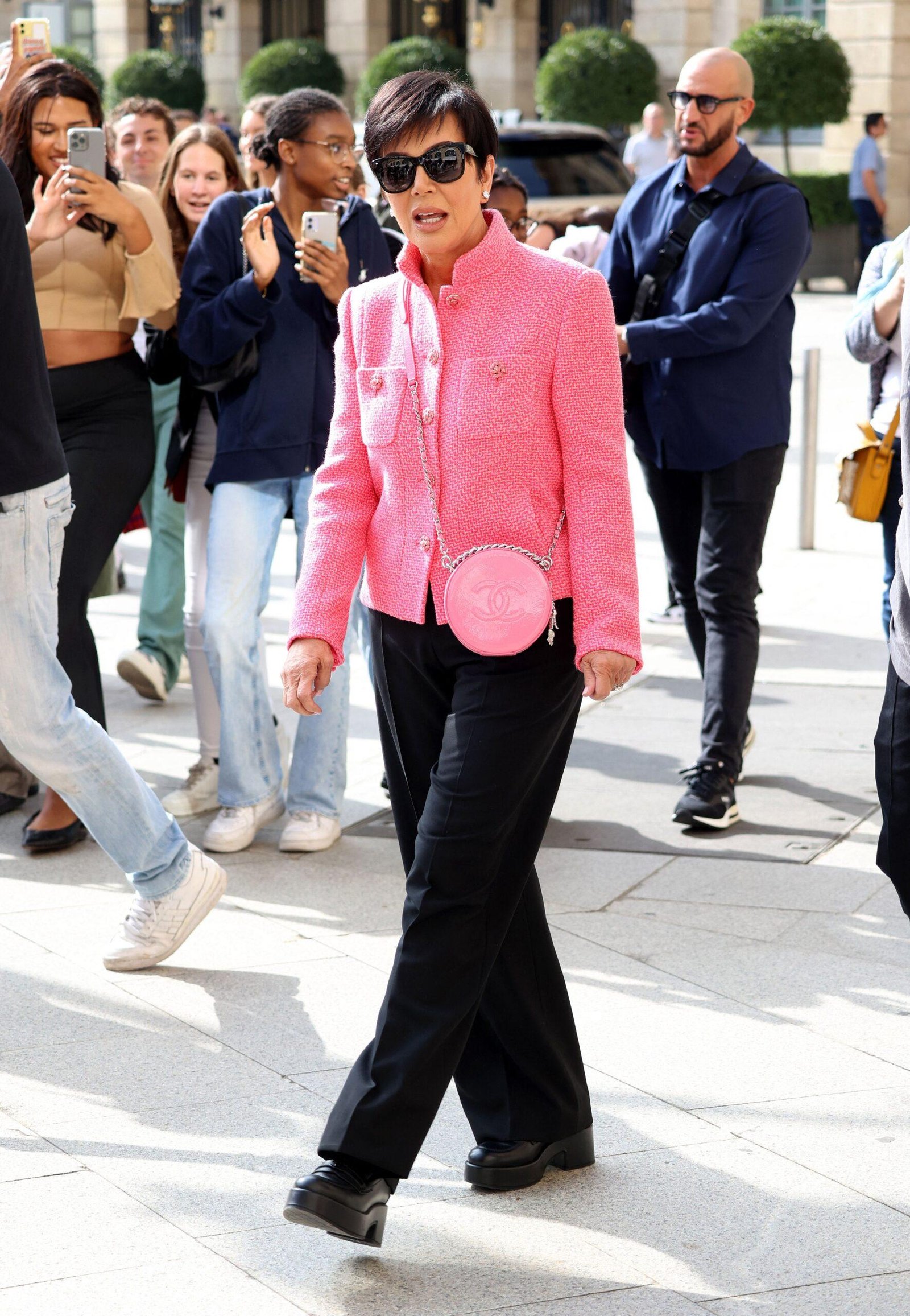 Chris Jenner and Korean Gamble wandering in Paris in Paris