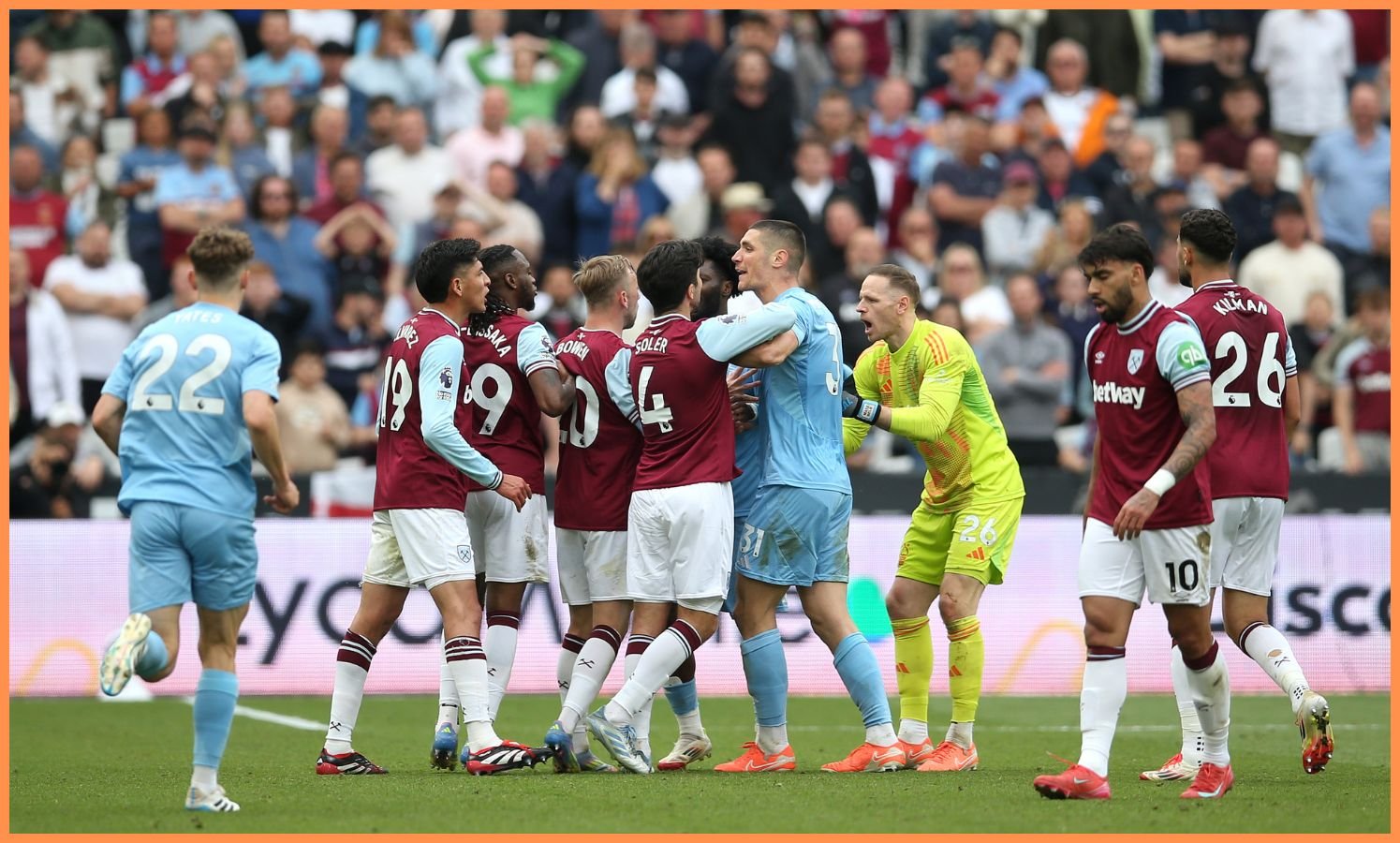 West Ham United players