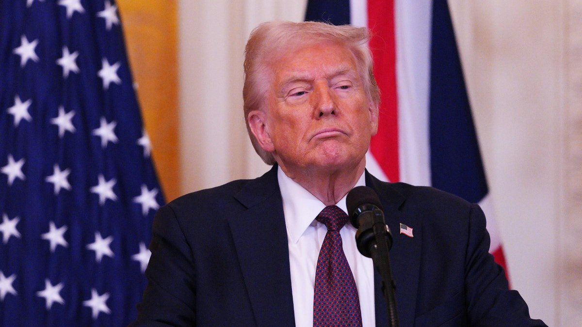 Donald Trump on the platform