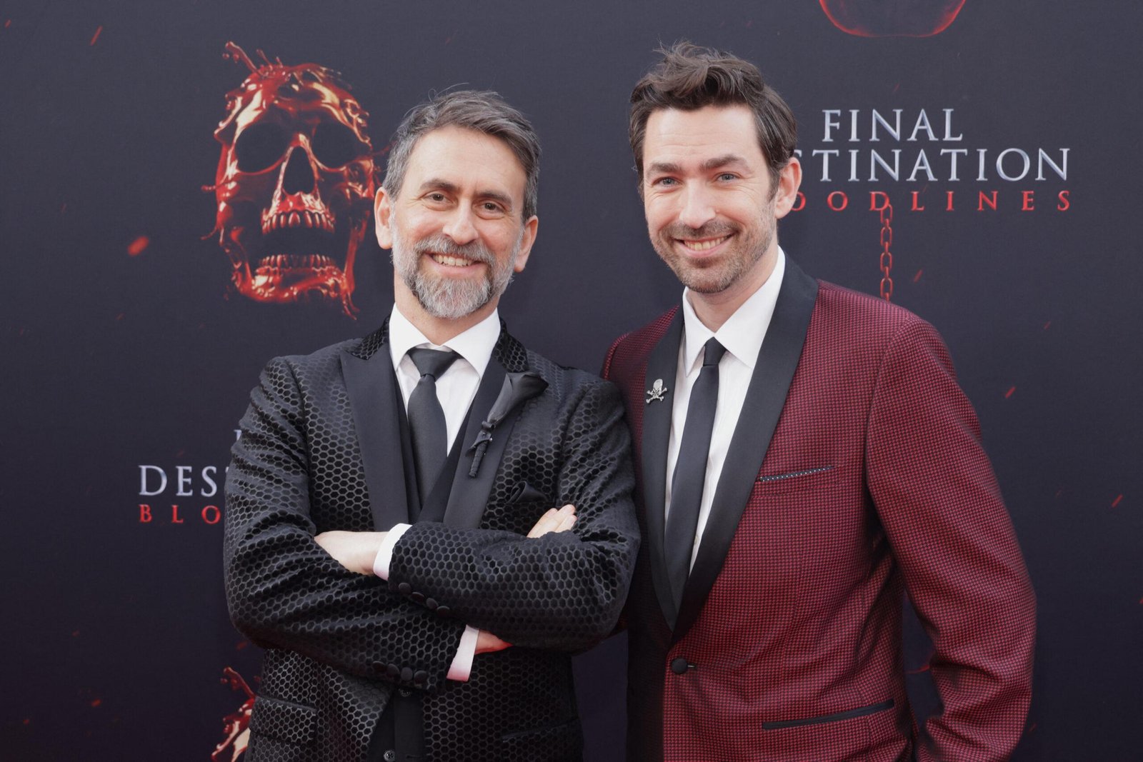 Adam Stein and Zach Lipovsky at Warner Bros's first world presentation "Final destination blood lines"