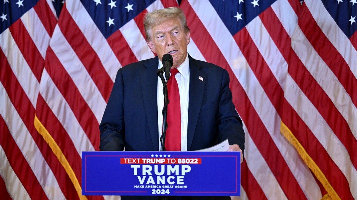 Trump on the platform