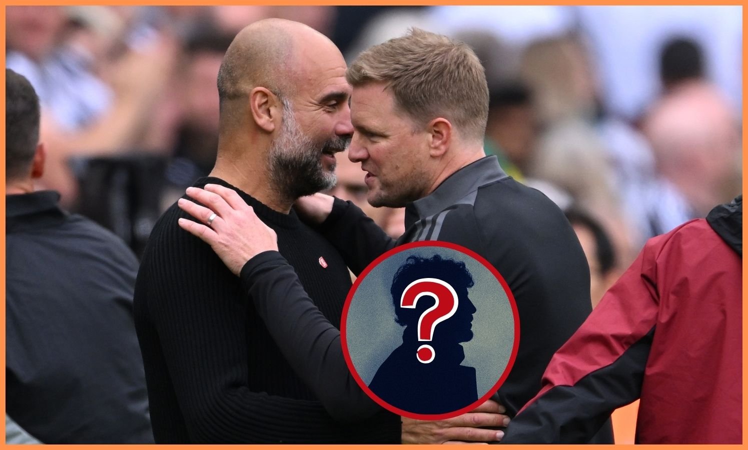Pep Guardiola and Eddie Hao