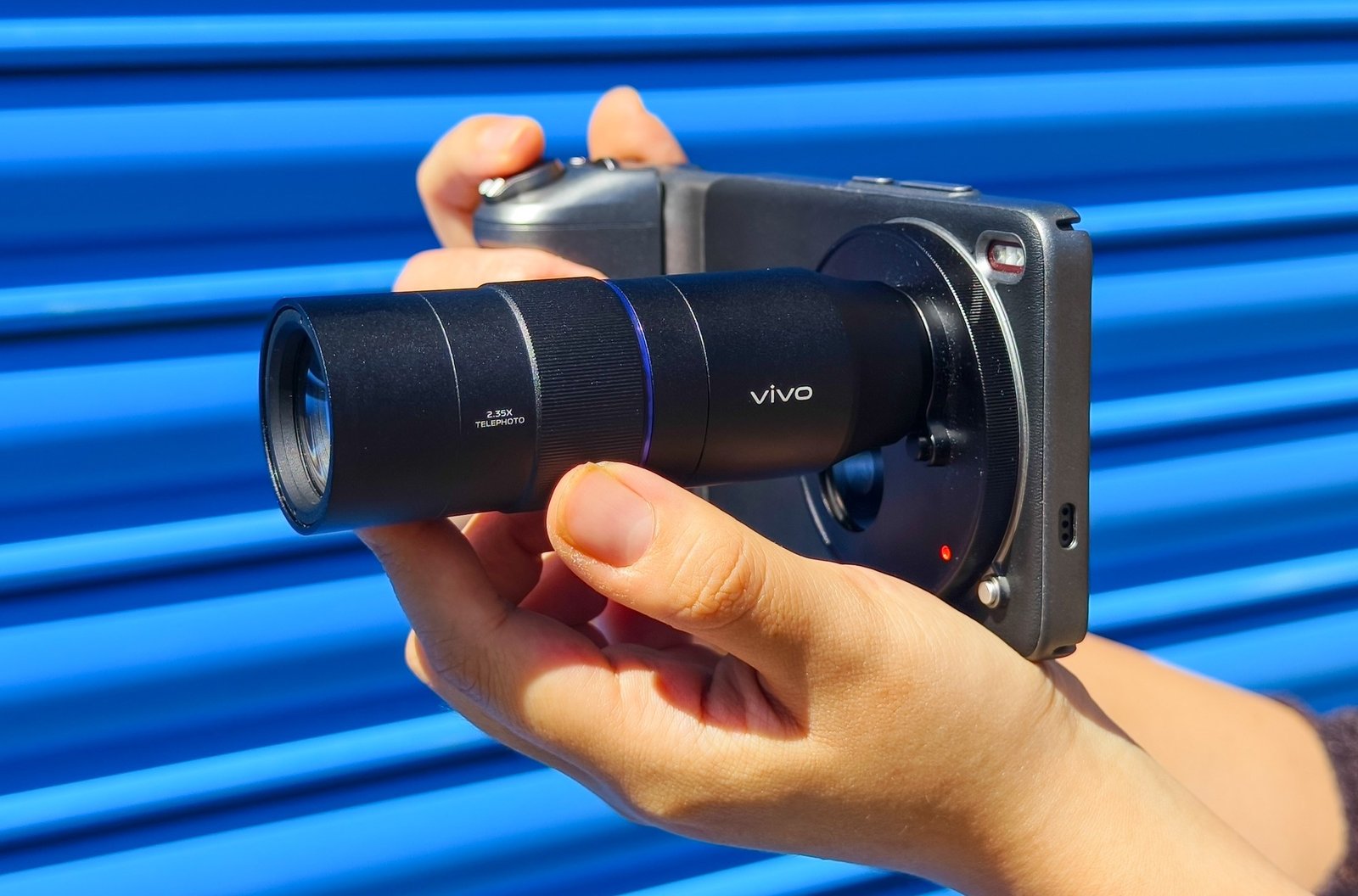 It looks like a camera, if you are slightly down.
