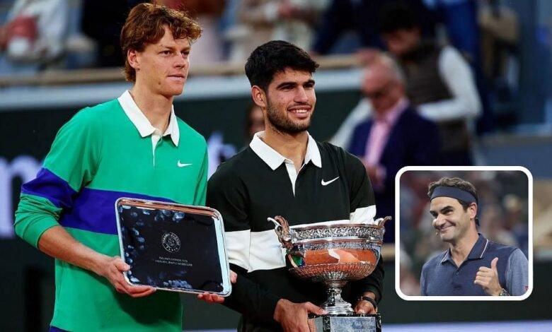 1749481111 Roger Federer sends unique message after Carlos Alcaraz Jannik.jpg