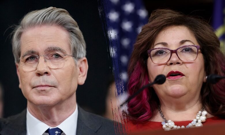 1749696582 Rep Sanchez accuses Treasury Secretary Bessent of gender based interruption.jpg