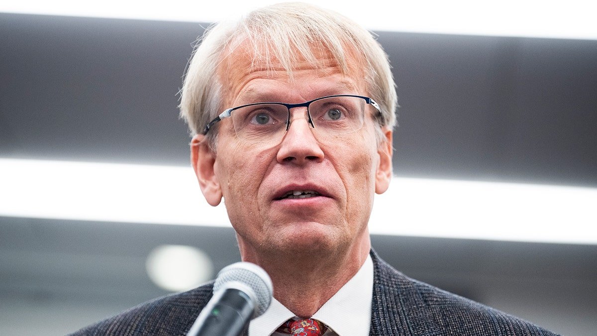 Kulldorf speaks at the Heritage event in 2022