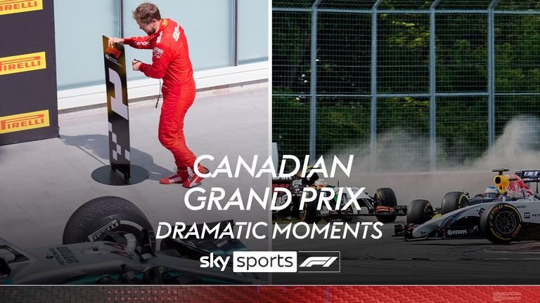 Look back at some of the most dramatic moments of the Canadian Grand Prix.