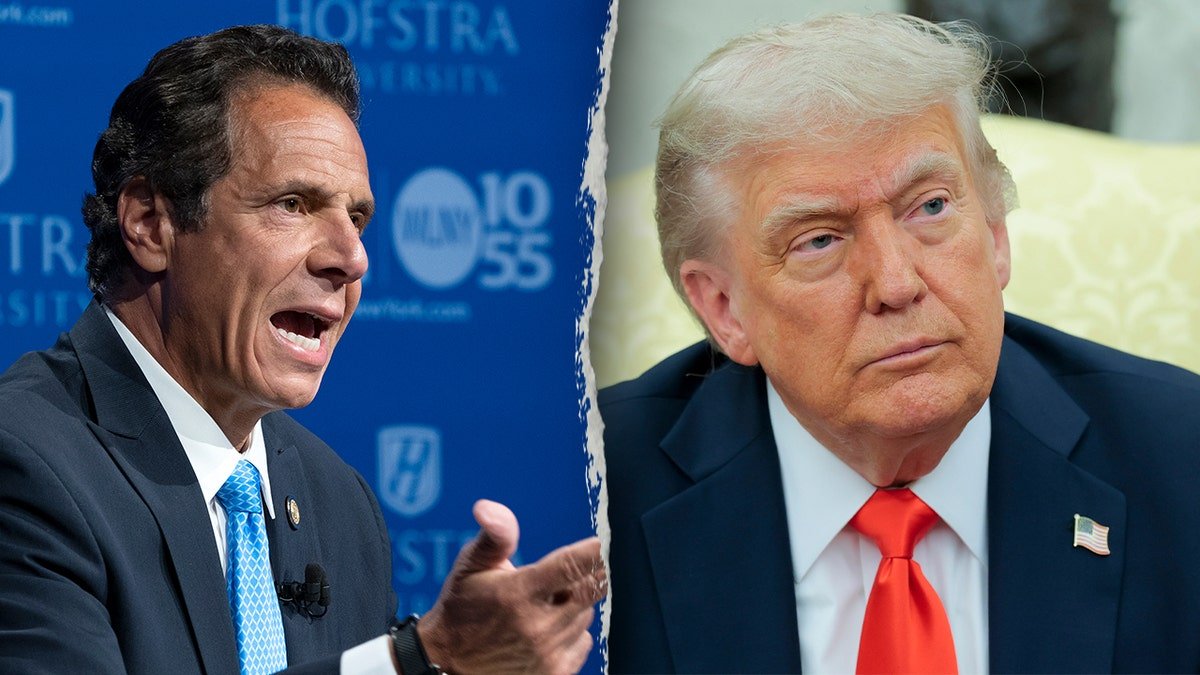 Como, left, Trump right