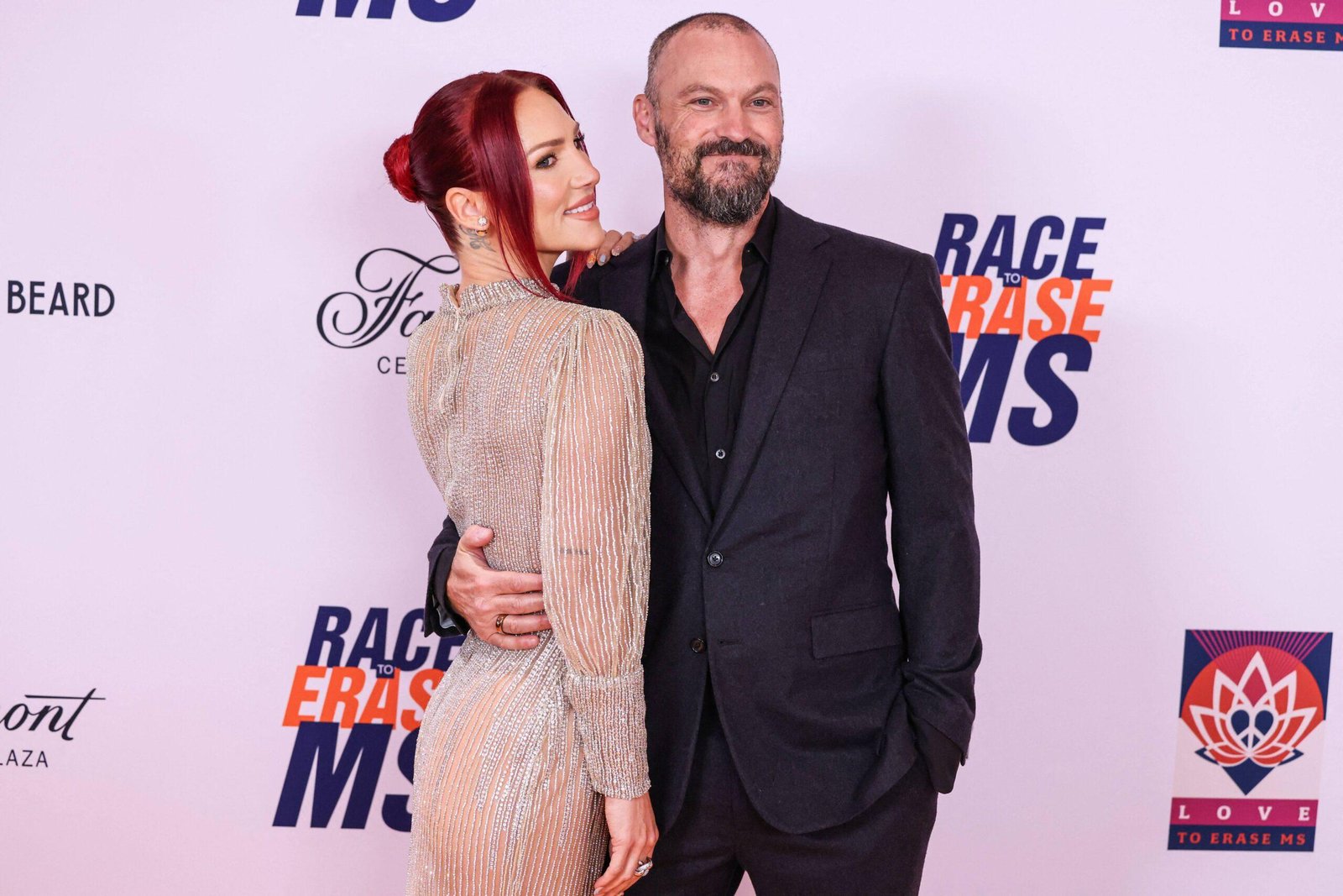 Burgis and Brian Austin Green in the 32nd annual race of MS Gala 2025