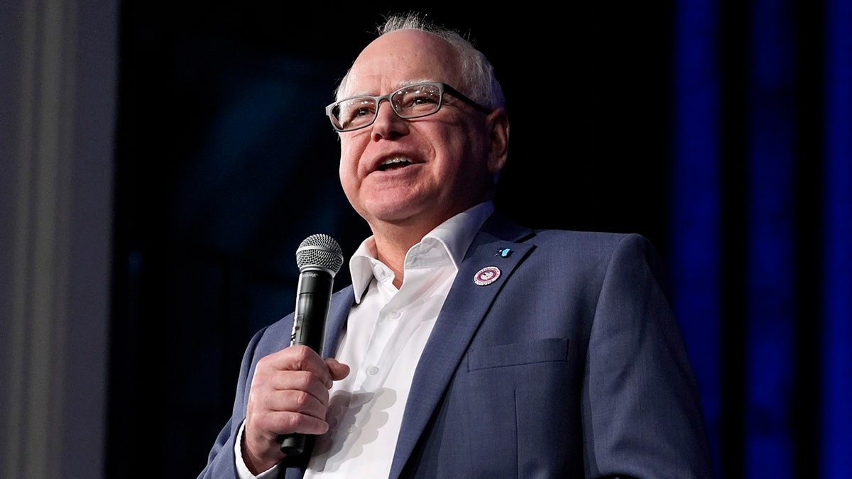 Tim Walz in the city hall